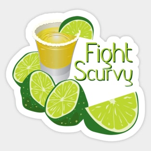 Fight Scurvy Sticker